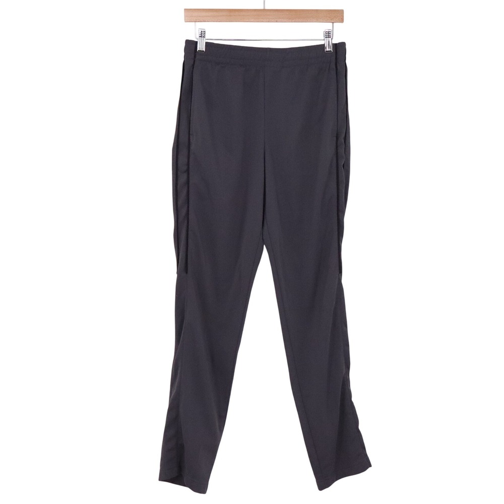 Tek Gear Pants Mens S Athletic Gray Side Stripe Elastic Waist Excellent